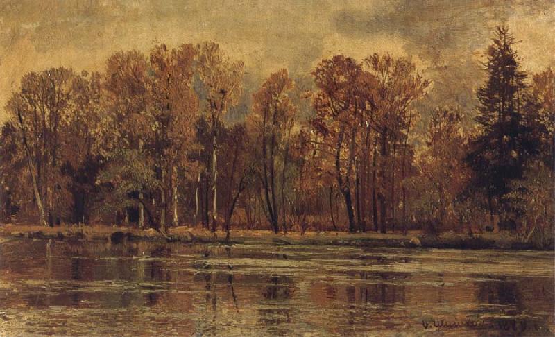 Ivan Shishkin Golden Autumn Sweden oil painting art